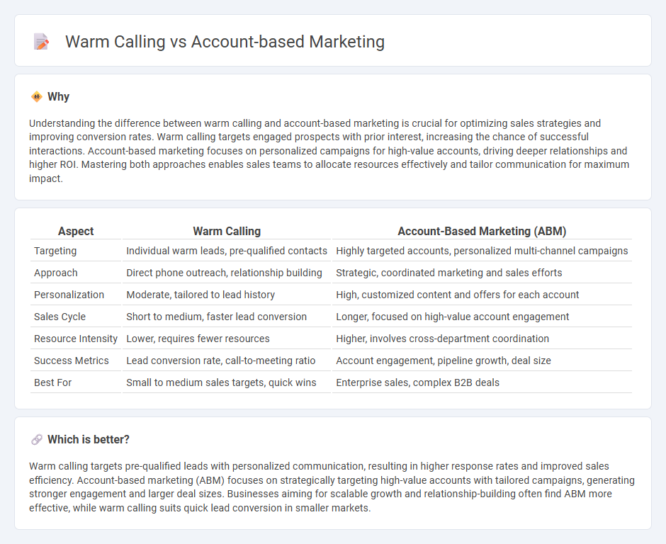 Warm Calling vs Account-Based Marketing in Sales