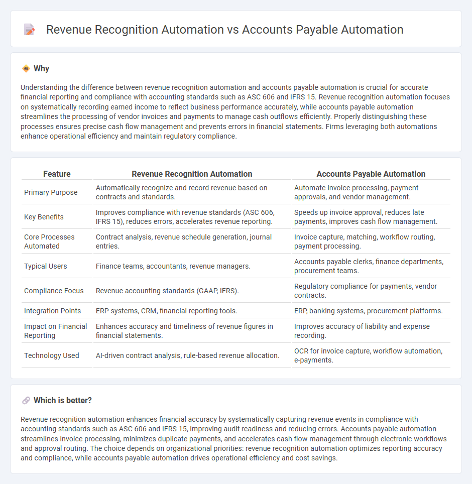 Revenue Recognition Automation vs Accounts Payable Automation in Accounting