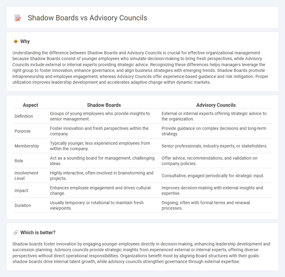 Shadow Boards vs Advisory Councils in Management