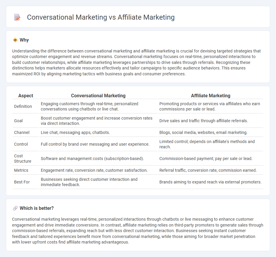 Conversational Marketing vs Affiliate Marketing in Marketing