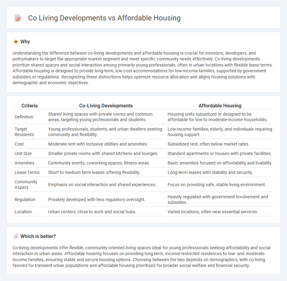 Co Living Developments vs Affordable Housing in Real Estate