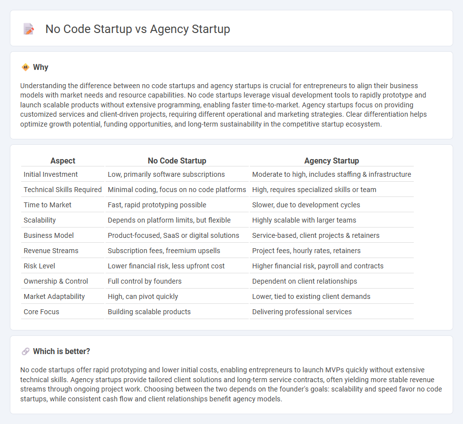 No Code Startup vs Agency Startup in Entrepreneurship