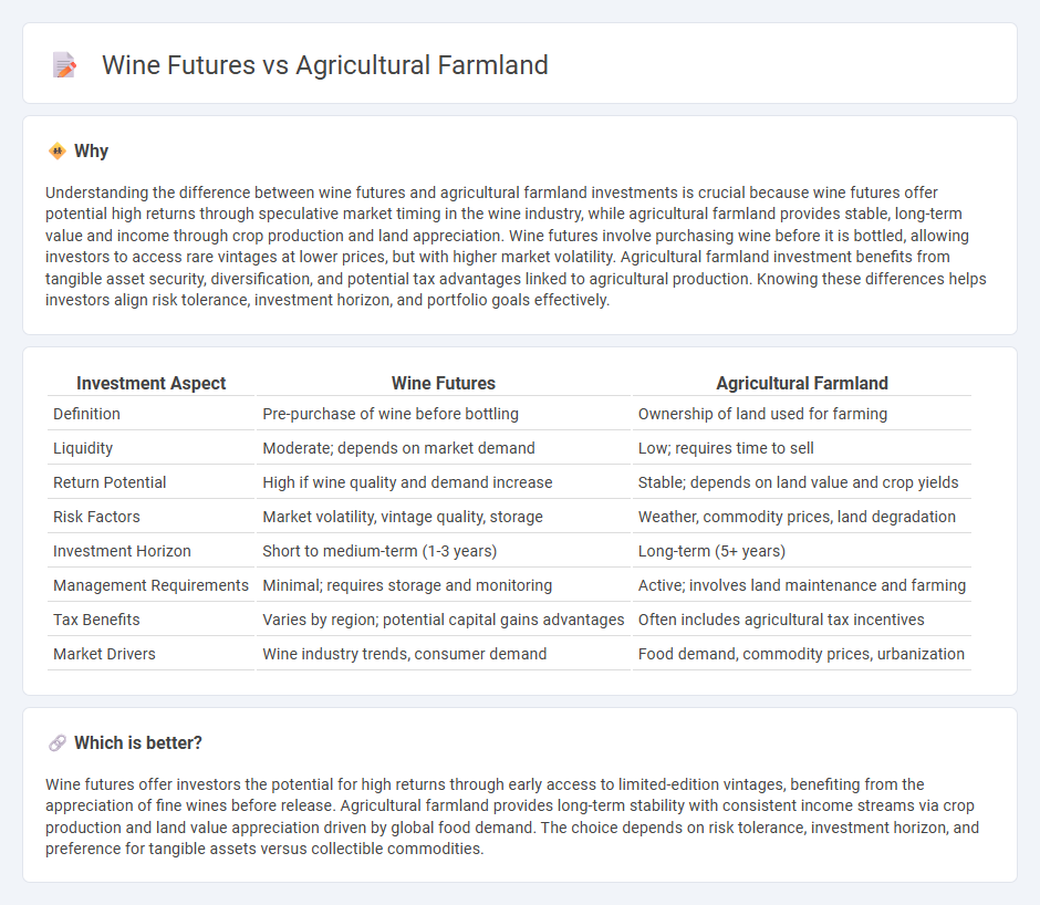 Wine Futures vs Agricultural Farmland in Investment