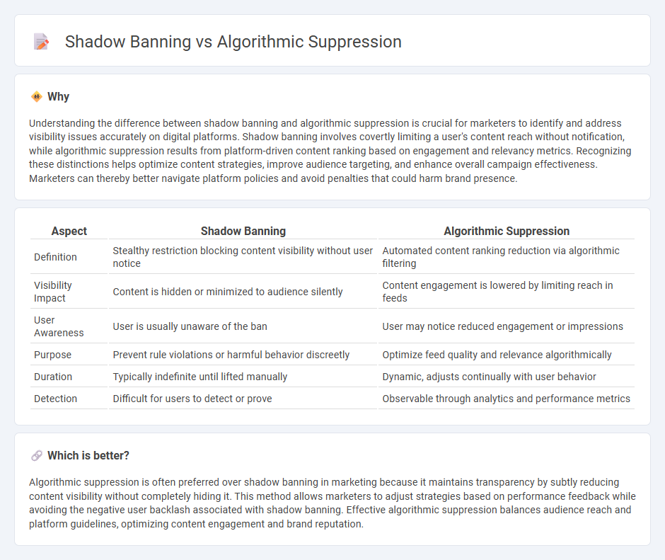 Shadow Banning vs Algorithmic Suppression in Marketing