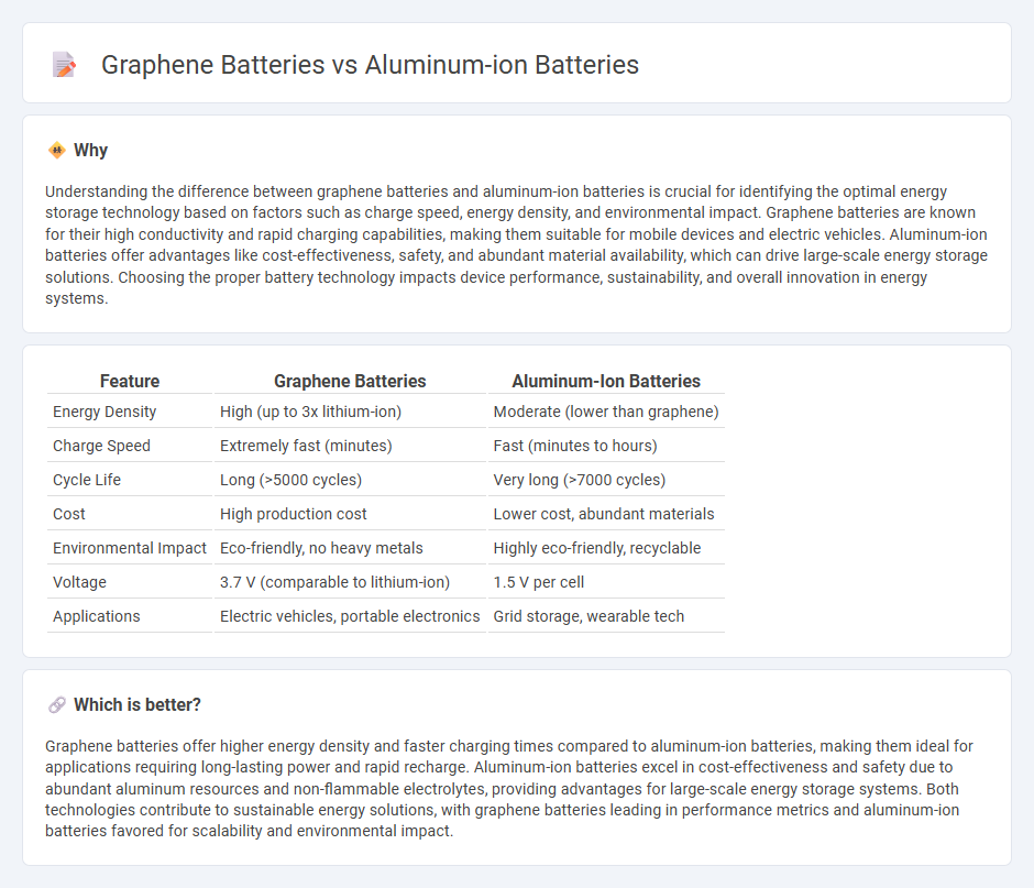 Graphene Batteries vs Aluminum-Ion Batteries in Technology