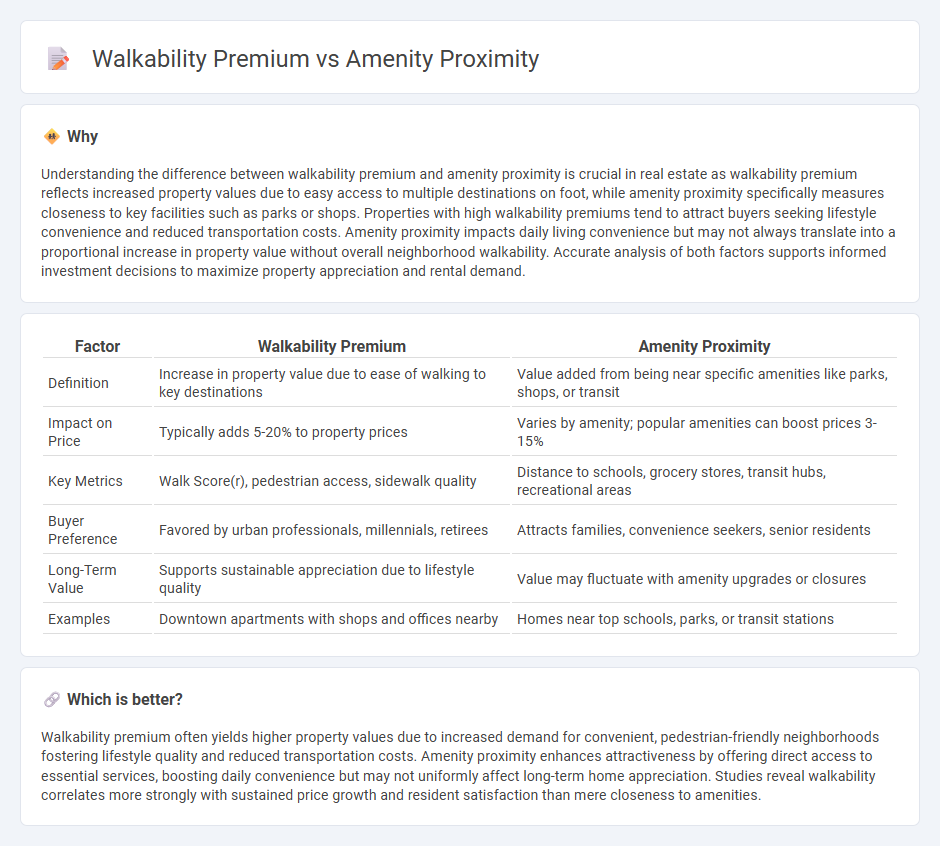 Walkability Premium vs Amenity Proximity in Real Estate