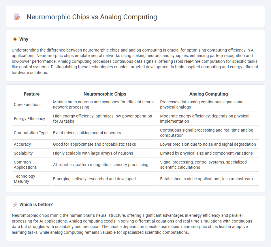 Neuromorphic Chips vs Analog Computing in Technology