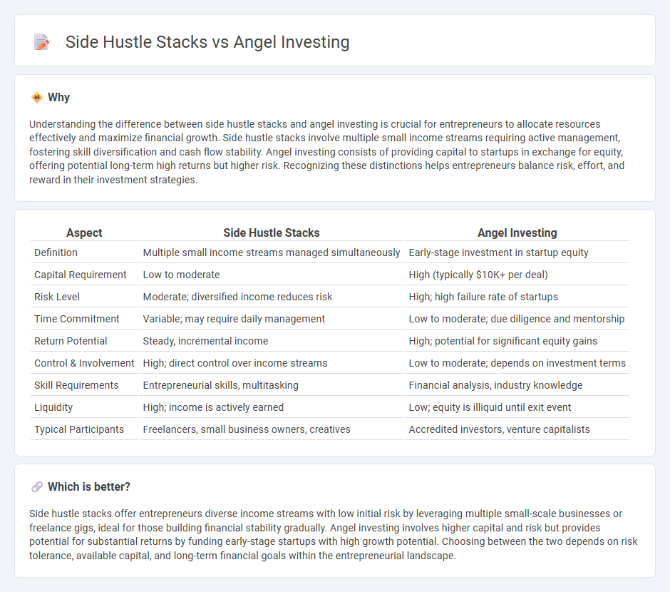 Side Hustle Stacks vs Angel Investing in Entrepreneurship