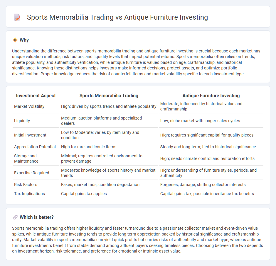Sports Memorabilia Trading vs Antique Furniture Investing in Investment