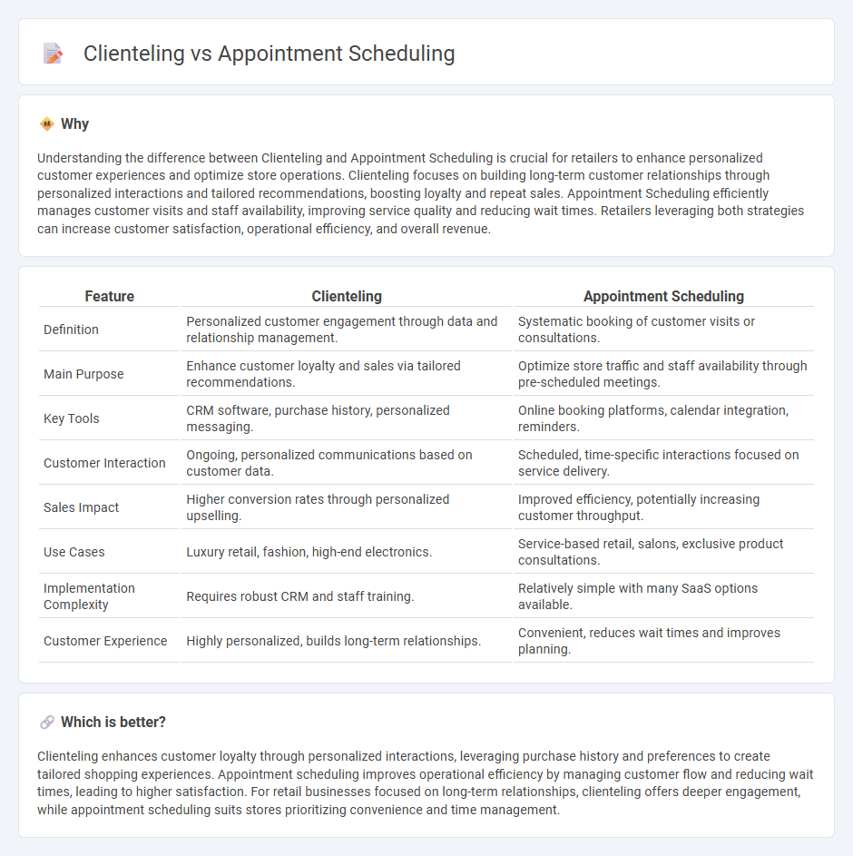 Clienteling vs Appointment Scheduling in Retail