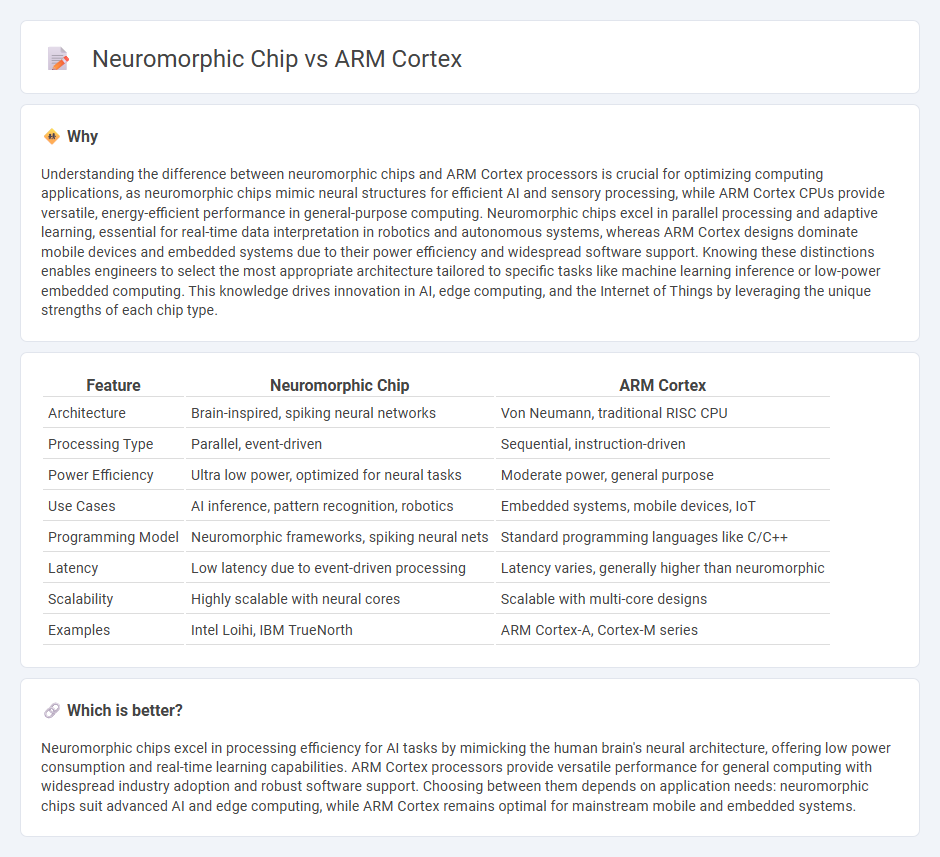 Neuromorphic Chip vs Arm Cortex in Technology