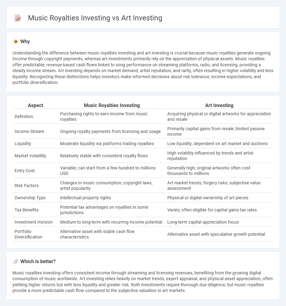 Music Royalties Investing vs Art Investing in Investment