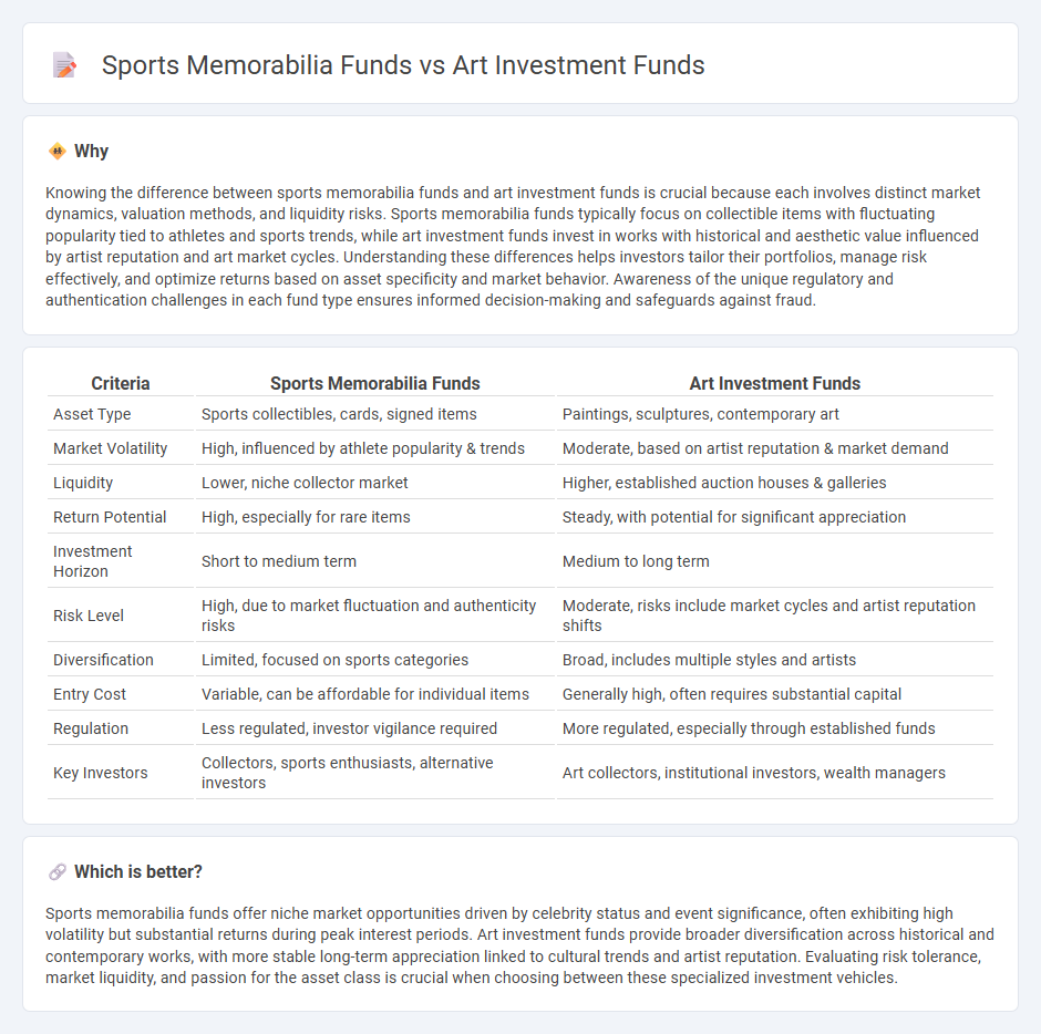 Sports Memorabilia Funds vs Art Investment Funds in Investment
