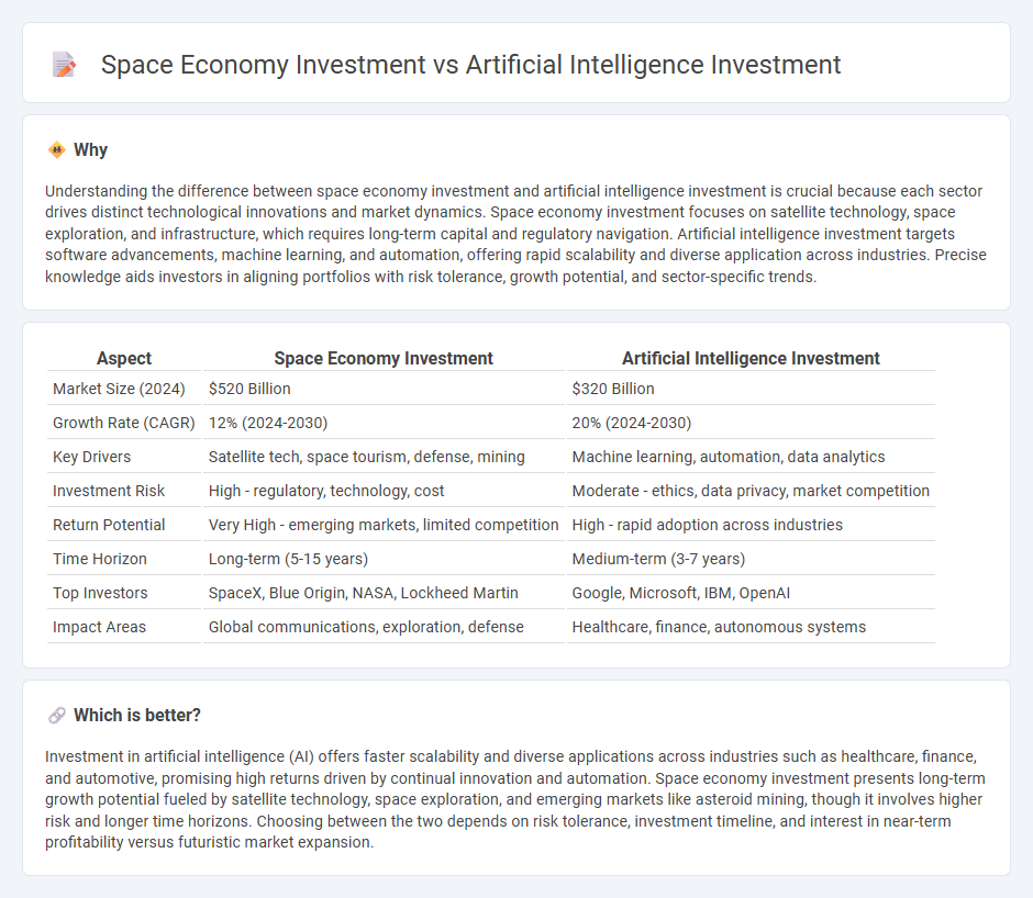 Space Economy Investment vs Artificial Intelligence Investment in Investment