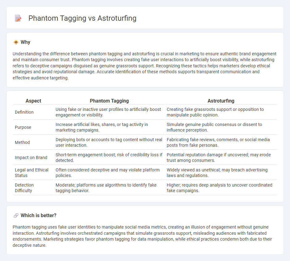 Phantom Tagging vs Astroturfing in Marketing