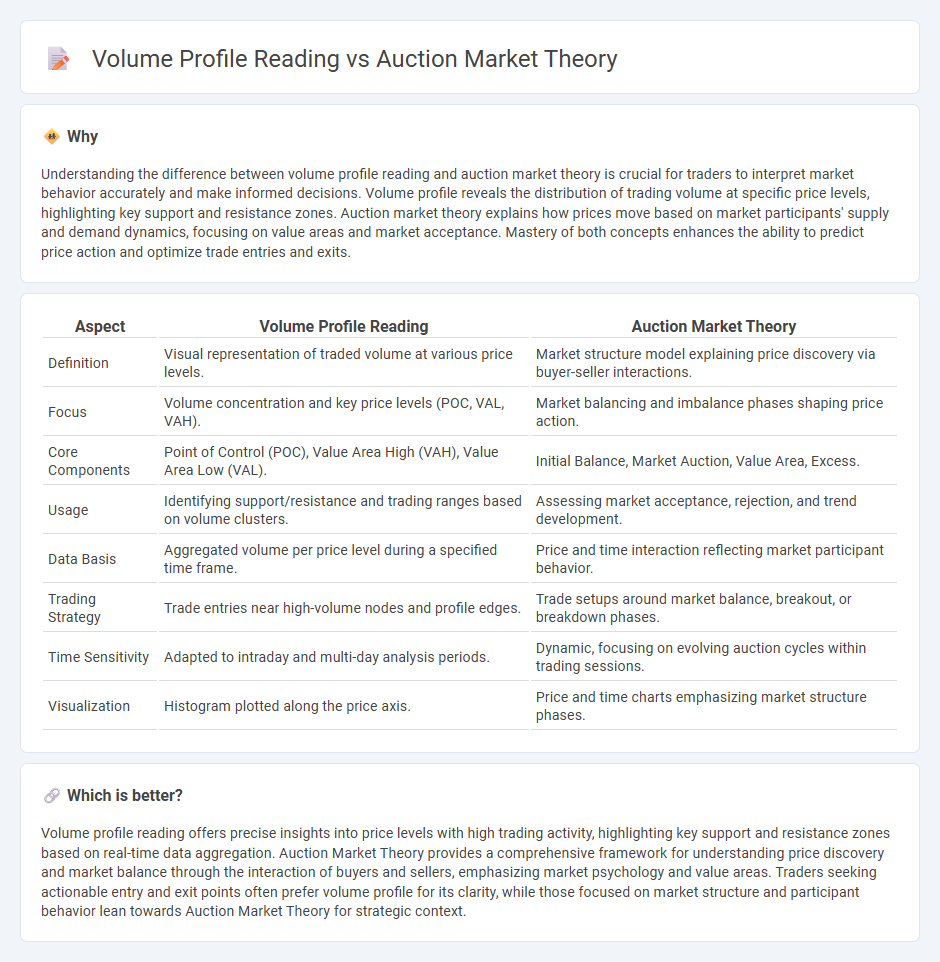 Volume Profile Reading vs Auction Market Theory in Trading
