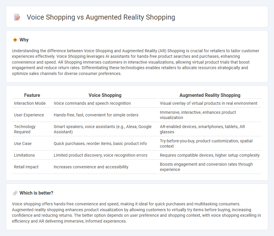 Voice Shopping vs Augmented Reality Shopping in Retail