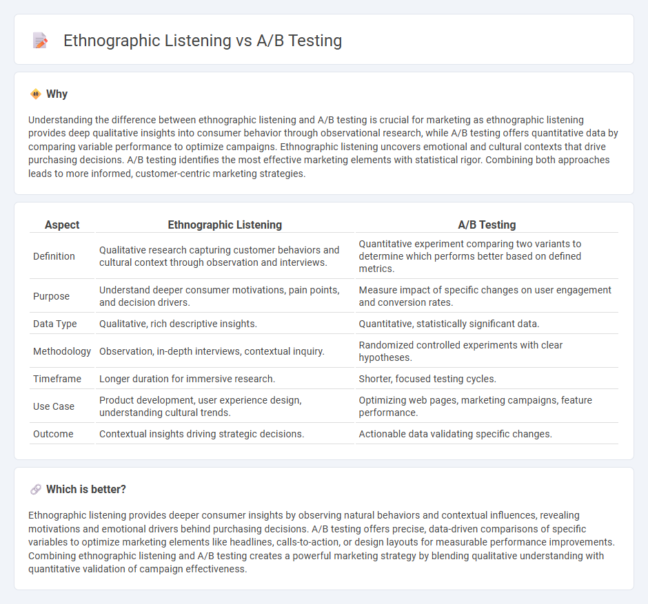 Ethnographic Listening vs A/B Testing in Marketing