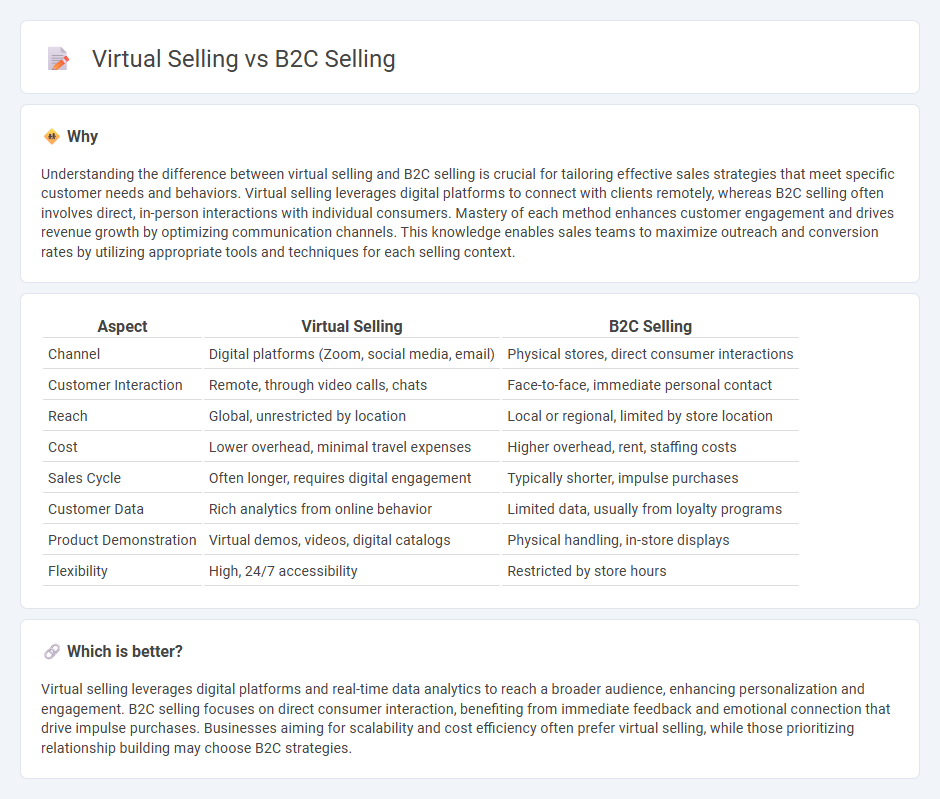 Virtual Selling vs B2C Selling in Sales