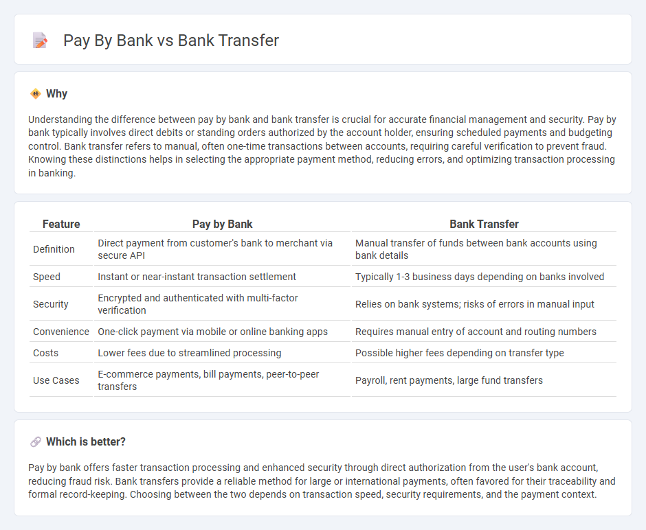 Pay By Bank vs Bank Transfer in Banking