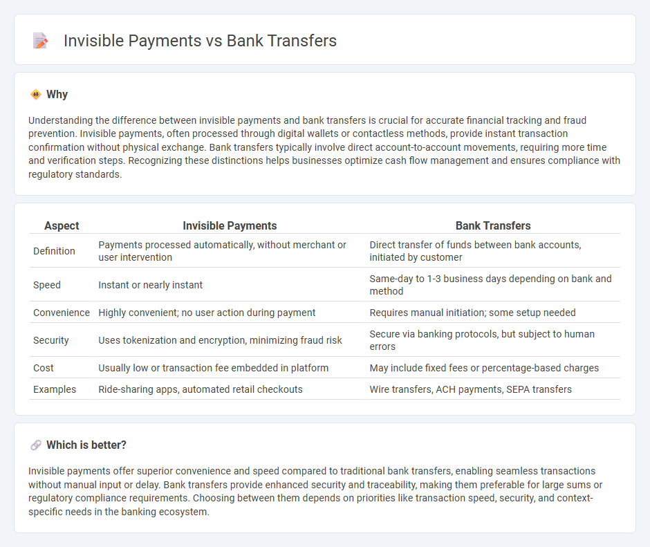 Invisible Payments vs Bank Transfers in Banking