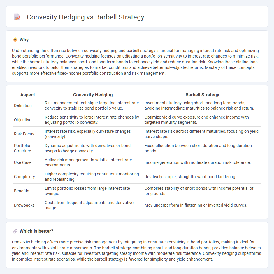 Convexity Hedging vs Barbell Strategy in Finance