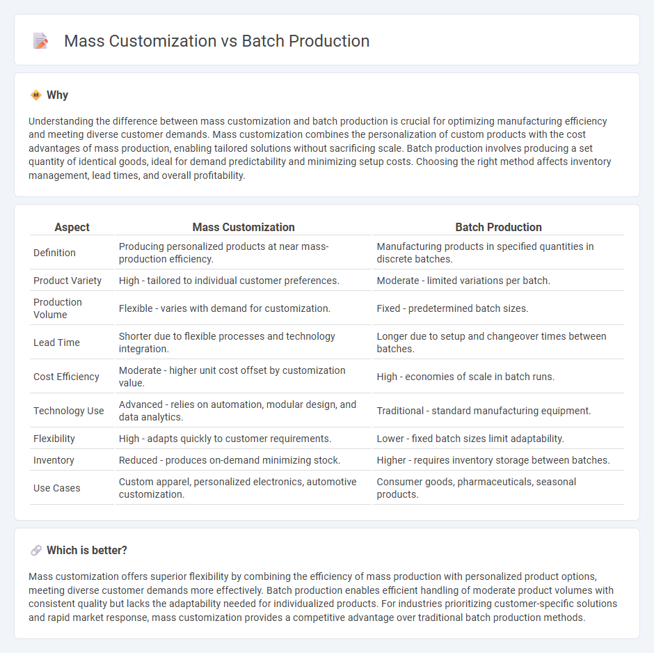 Mass Customization vs Batch Production in Manufacturing