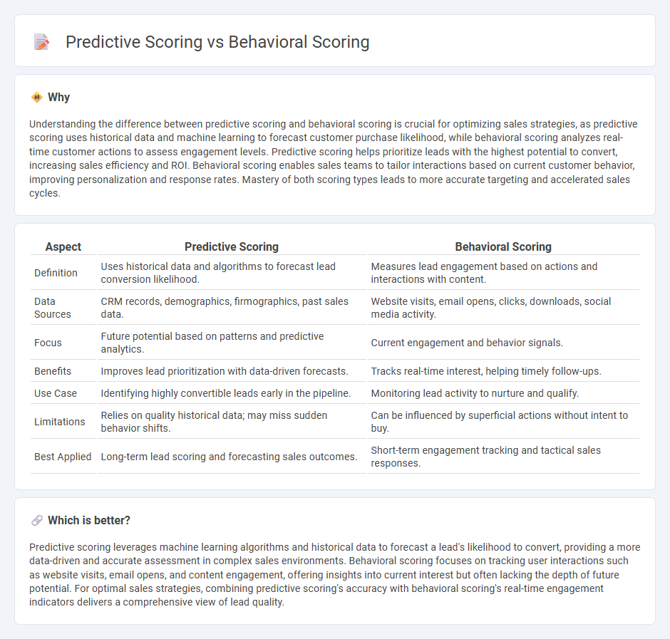 Predictive Scoring vs Behavioral Scoring in Sales