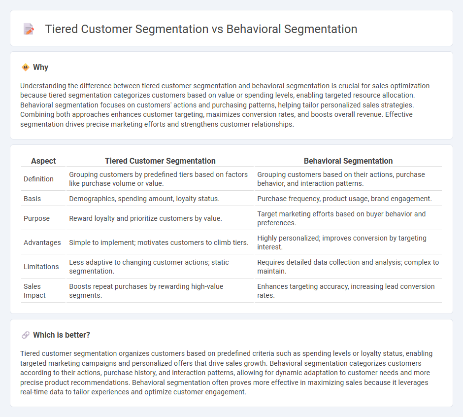 Tiered Customer Segmentation vs Behavioral Segmentation in Sales