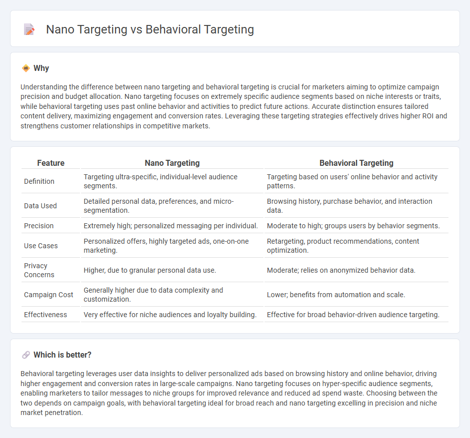 Nano Targeting vs Behavioral Targeting in Marketing