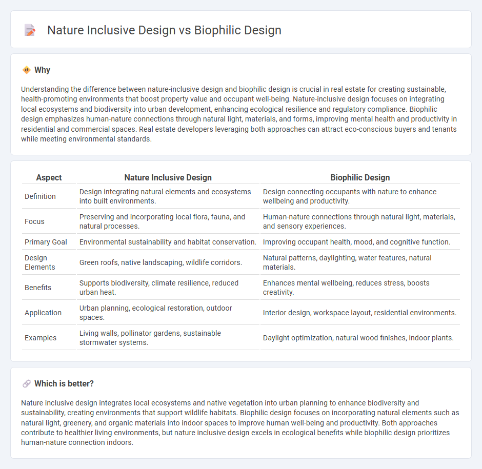 Nature Inclusive Design vs Biophilic Design in Real Estate