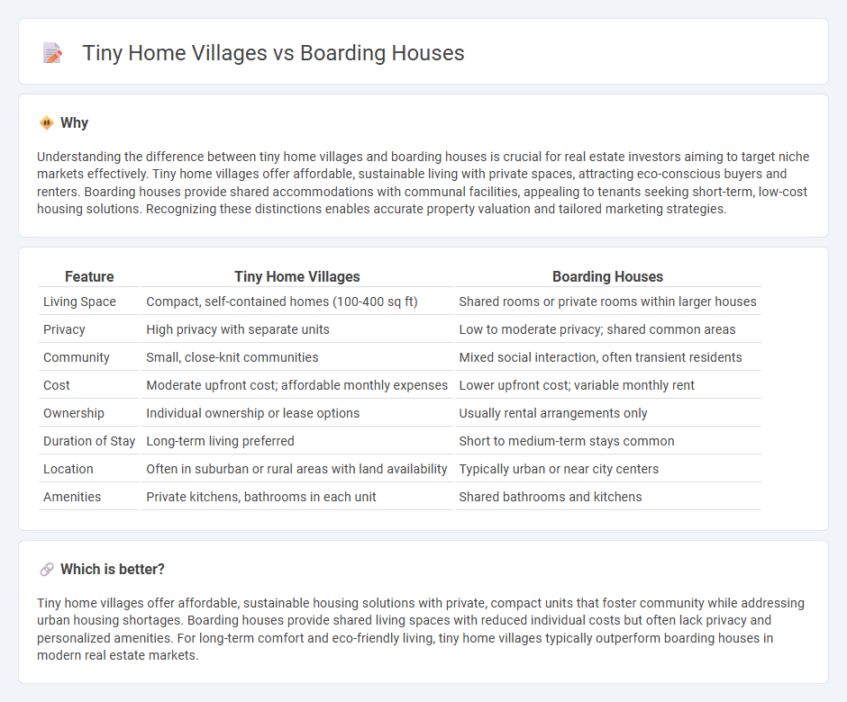 Tiny Home Villages vs Boarding Houses in Real Estate