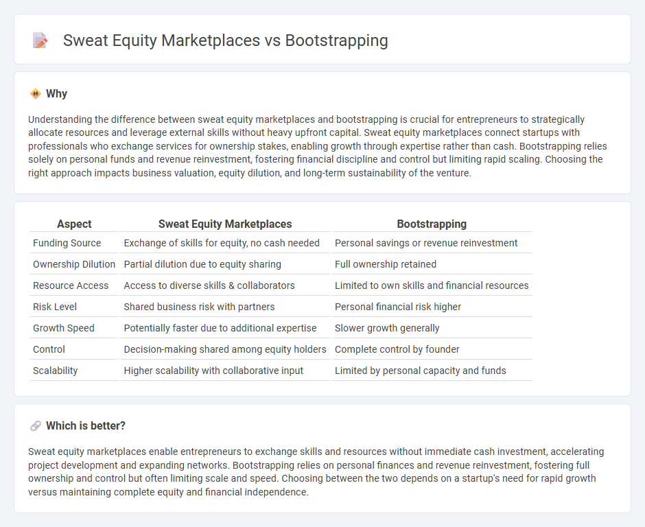 Sweat Equity Marketplaces vs Bootstrapping in Entrepreneurship