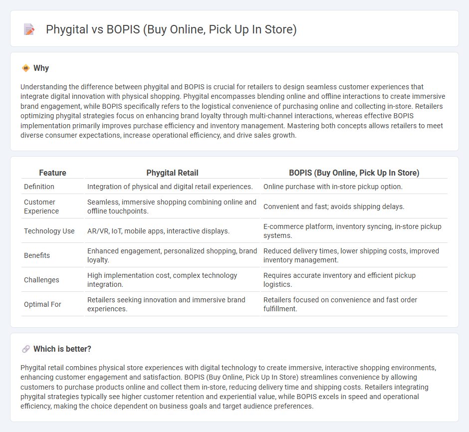 Phygital vs Bopis (Buy Online, Pick Up In Store) in Retail