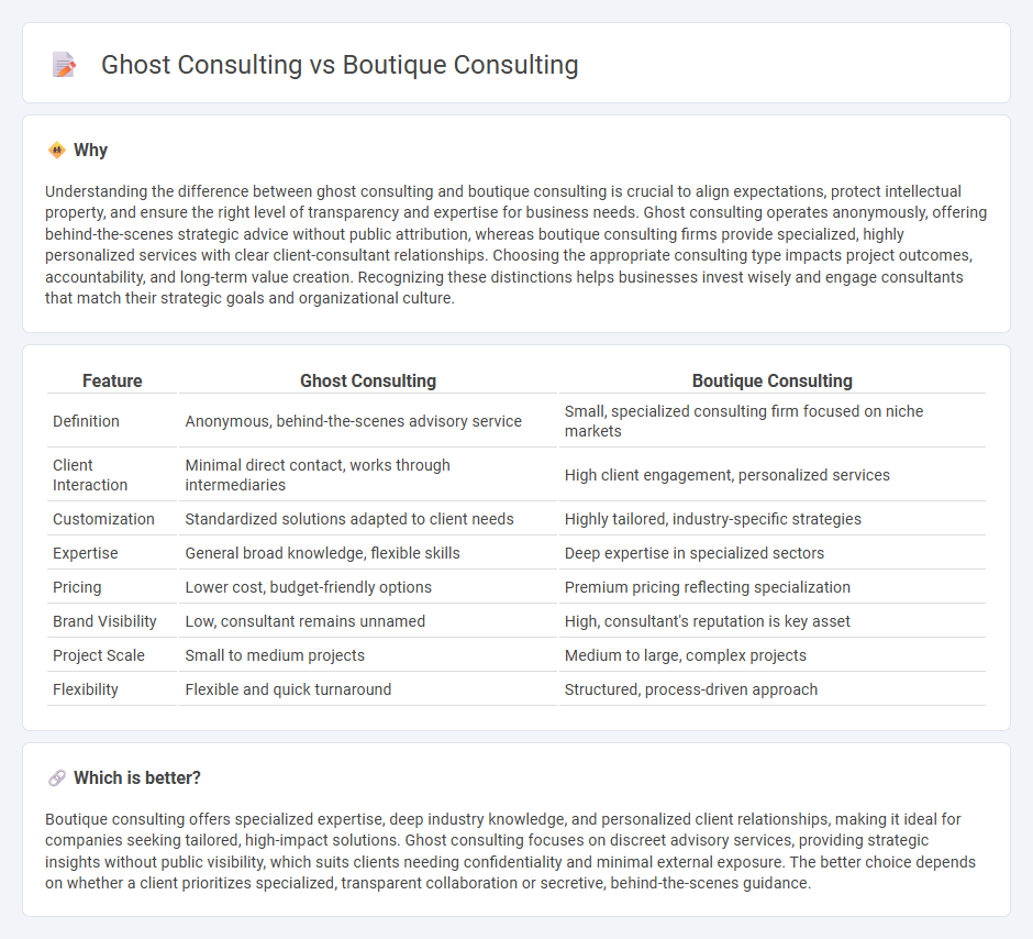 Ghost Consulting vs Boutique Consulting in Consulting