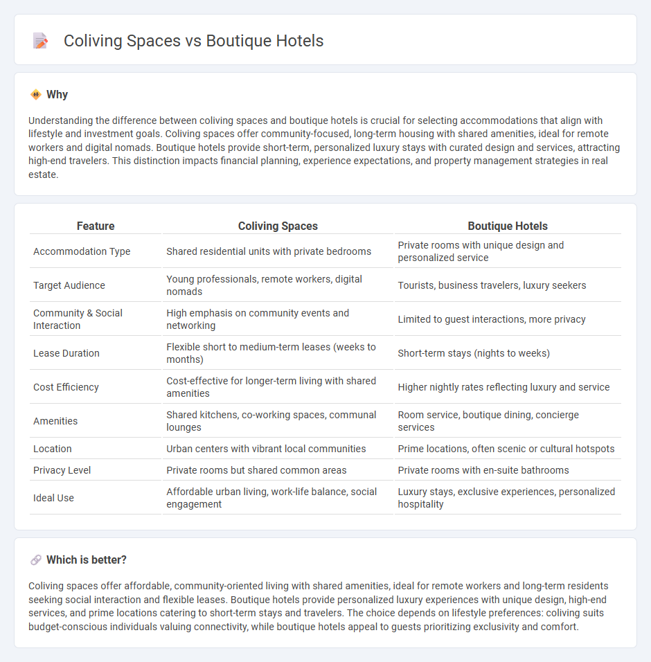 Coliving Spaces vs Boutique Hotels in Real Estate