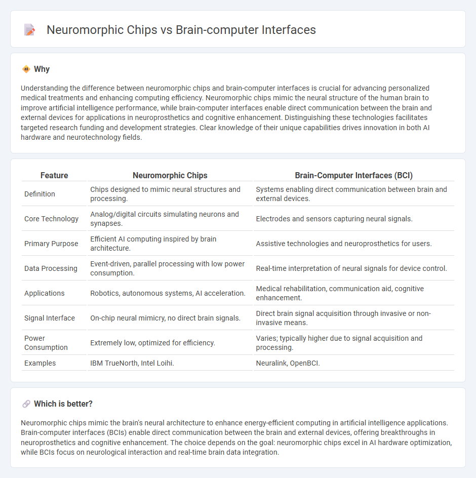 Neuromorphic Chips vs Brain-Computer Interfaces in Technology