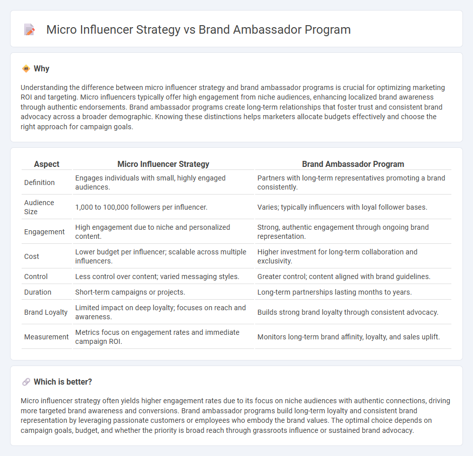 Micro Influencer Strategy vs Brand Ambassador Program in Marketing