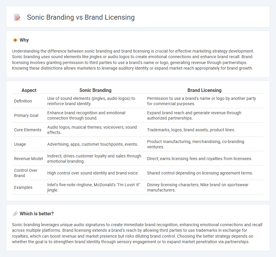 Sonic Branding vs Brand Licensing in Marketing