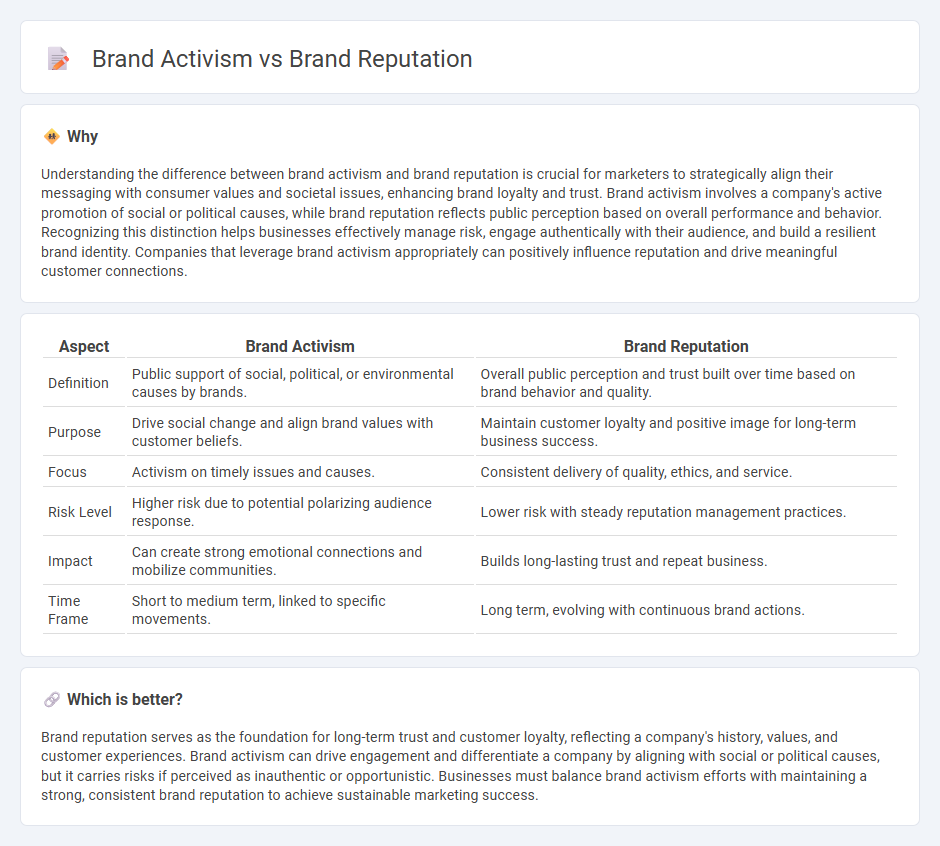 Brand Activism vs Brand Reputation in Marketing