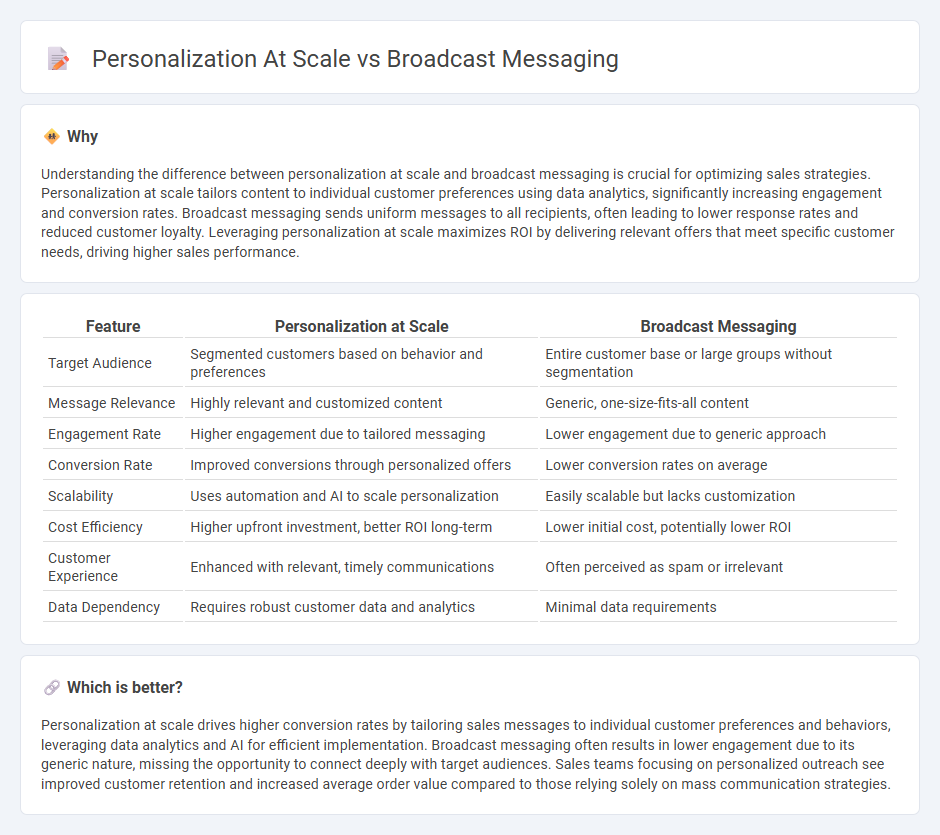 Personalization At Scale vs Broadcast Messaging in Sales