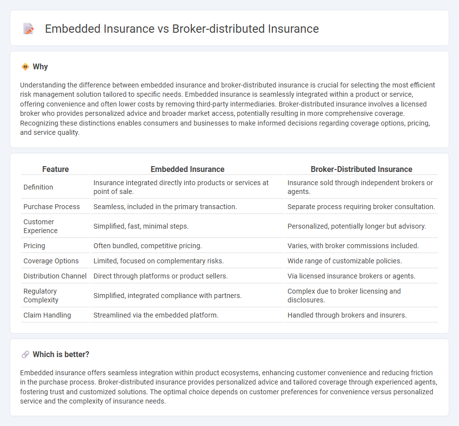 Embedded Insurance vs Broker-Distributed Insurance in Insurance