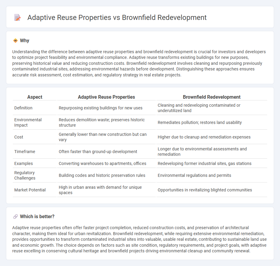Adaptive Reuse Properties vs Brownfield Redevelopment in Real Estate