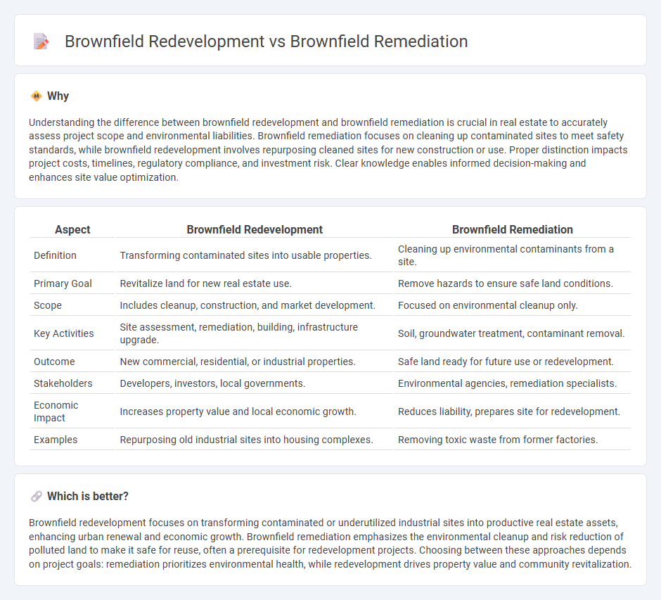 Brownfield Redevelopment vs Brownfield Remediation in Real Estate
