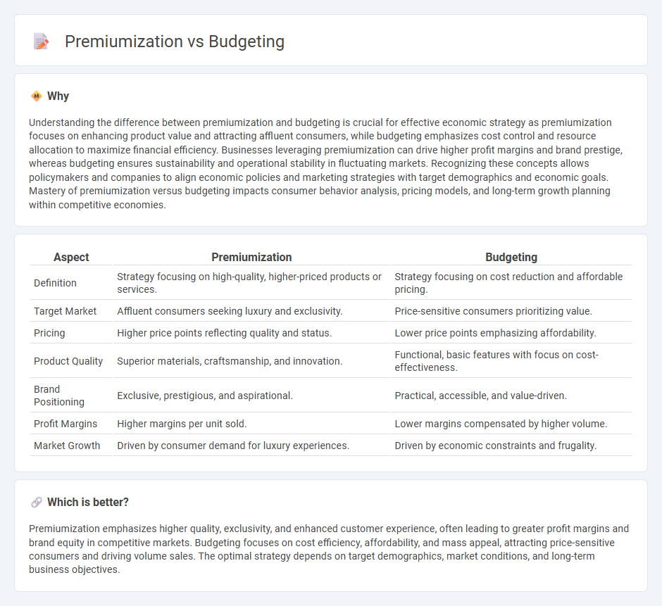 Premiumization vs Budgeting in Economy