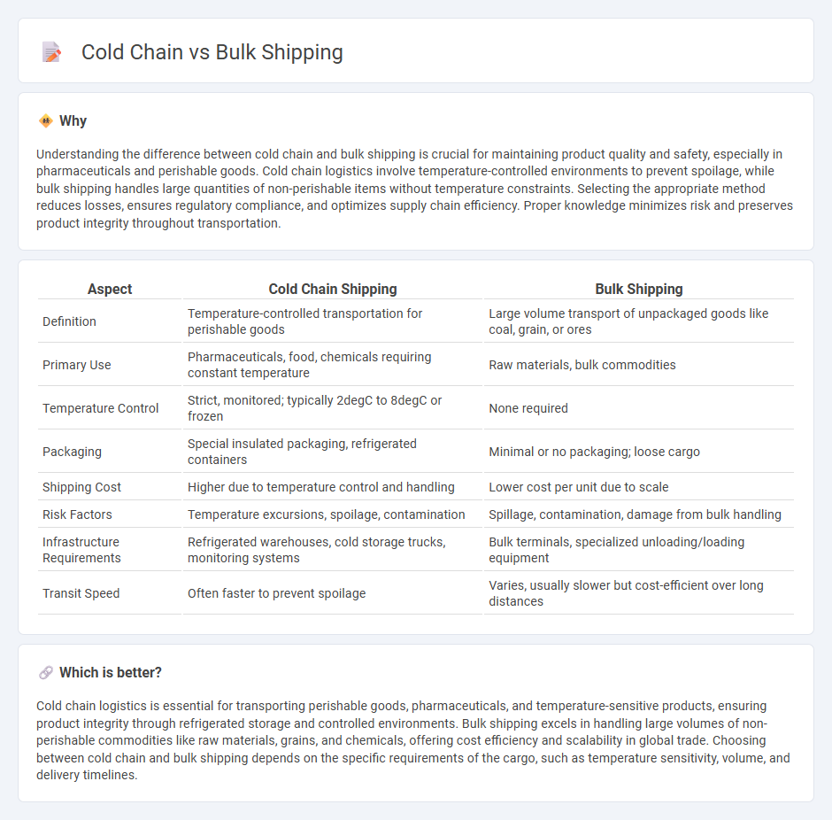 Cold Chain vs Bulk Shipping in Logistics