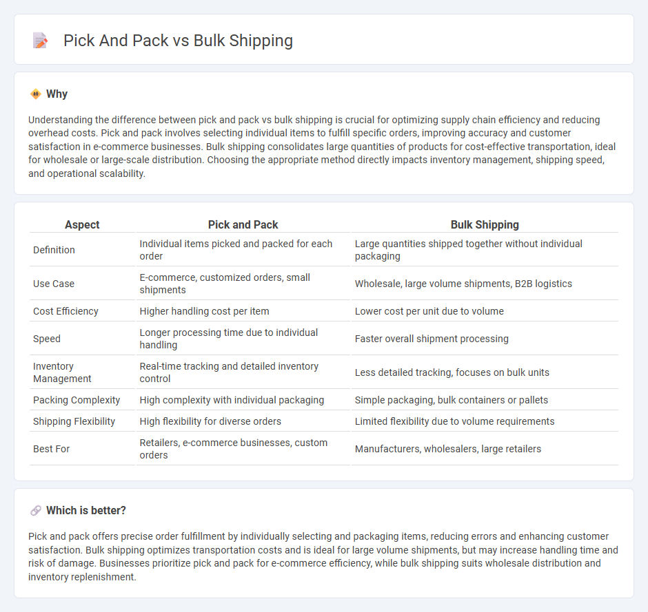 Pick And Pack vs Bulk Shipping in Logistics