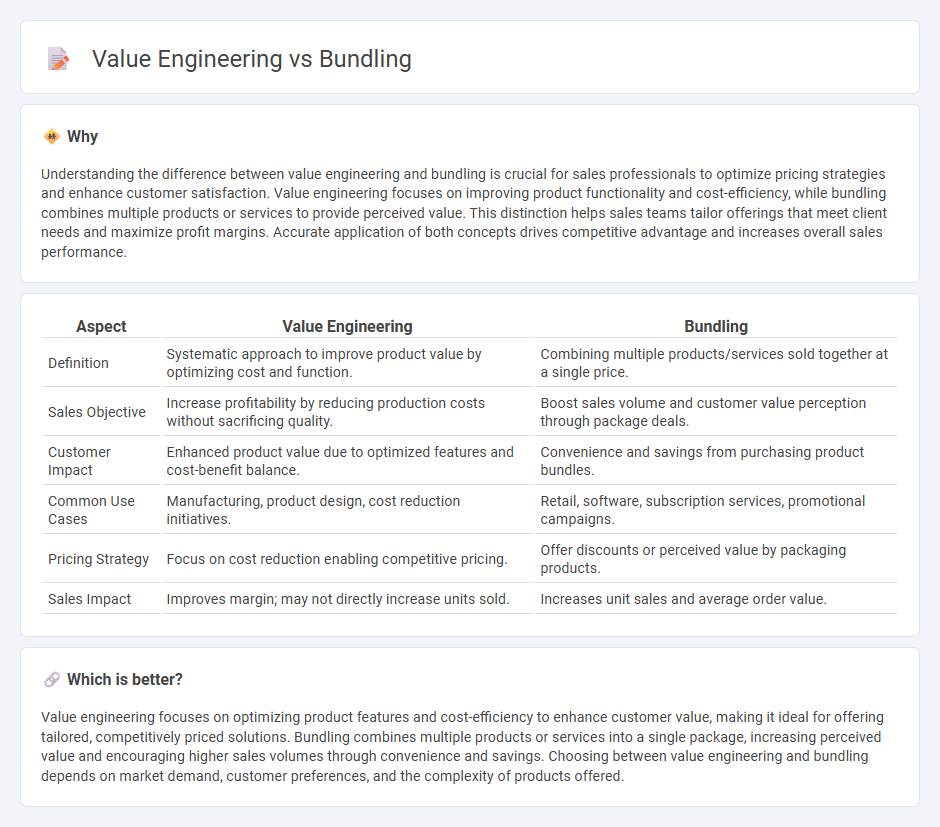 Value Engineering vs Bundling in Sales