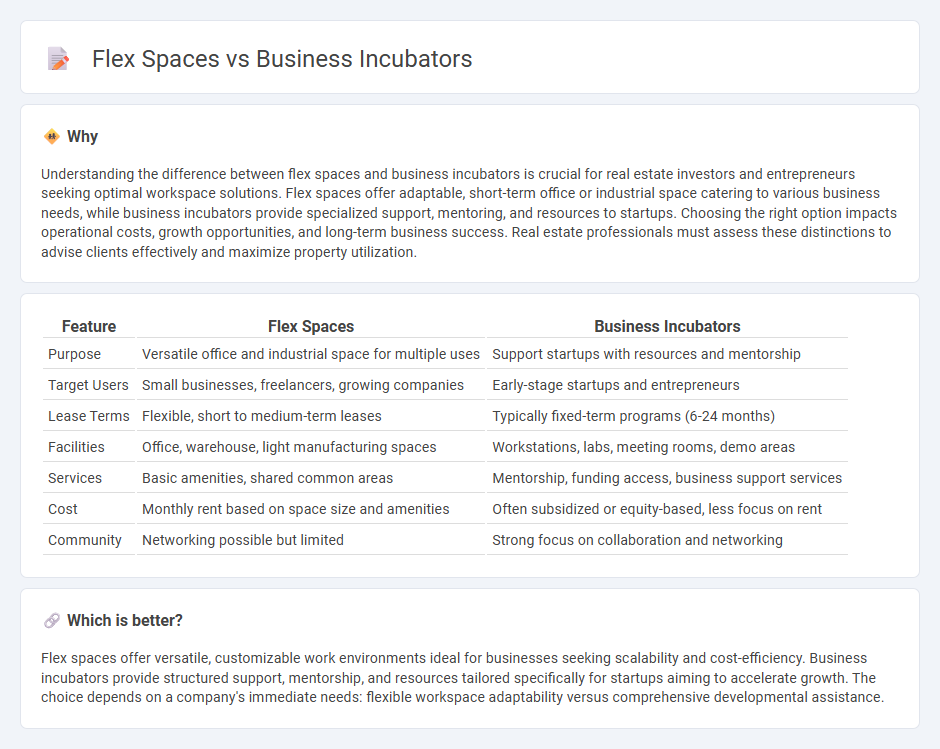 Flex Spaces vs Business Incubators in Real Estate
