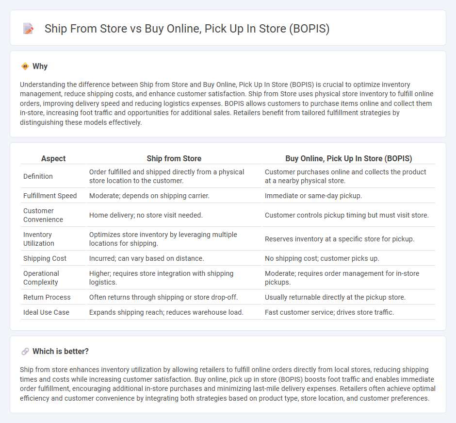 Ship From Store vs Buy Online, Pick Up In Store (Bopis) in Retail